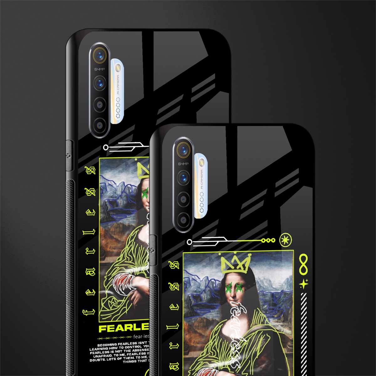 fearless mona lisa glass case for realme x2 image-2