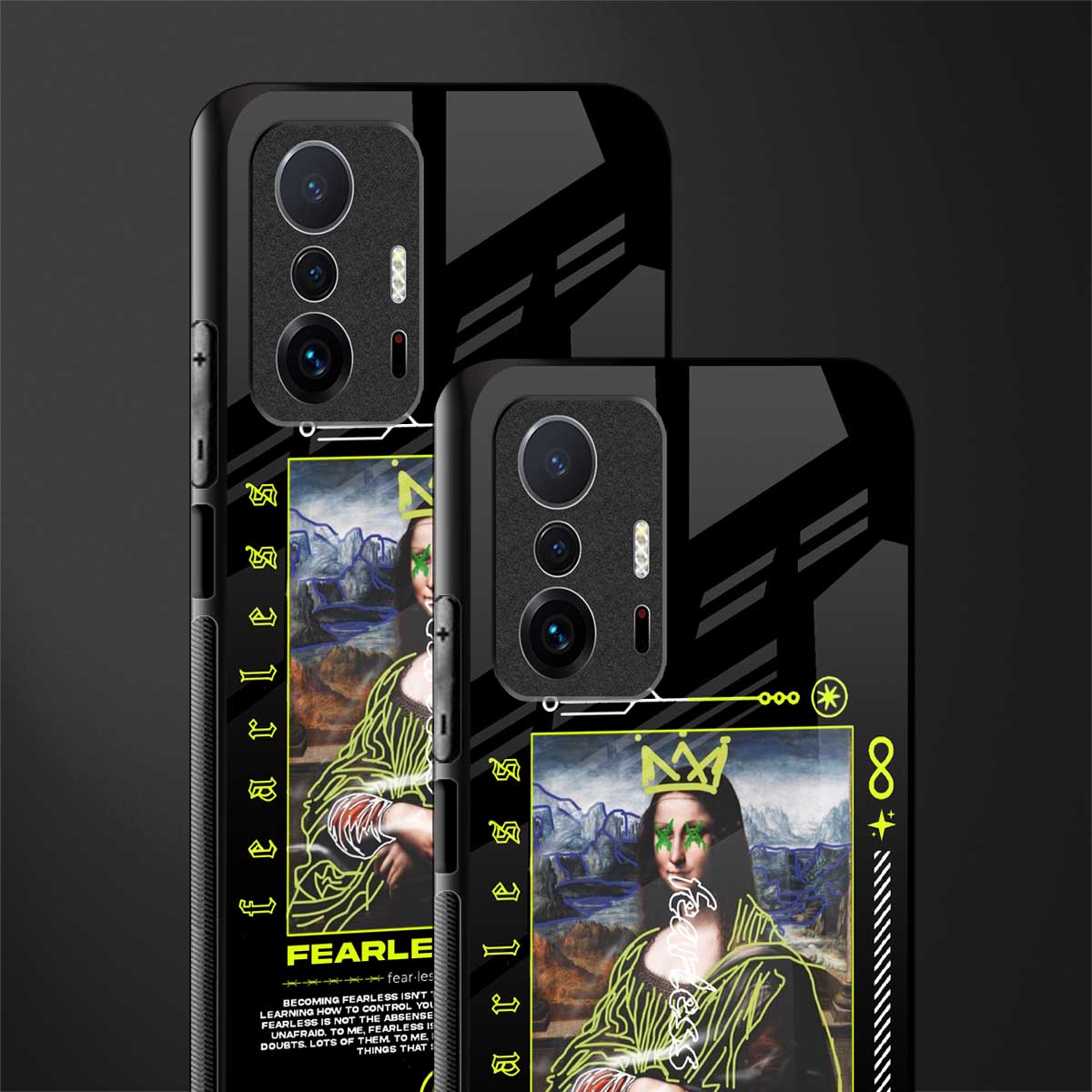 fearless mona lisa glass case for mi 11t pro 5g image-2