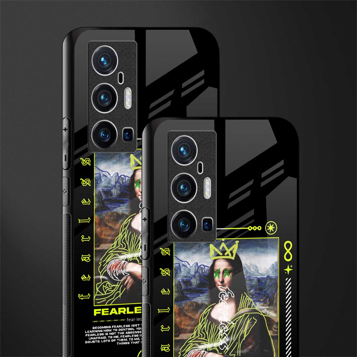 fearless mona lisa glass case for vivo x70 pro plus image-2