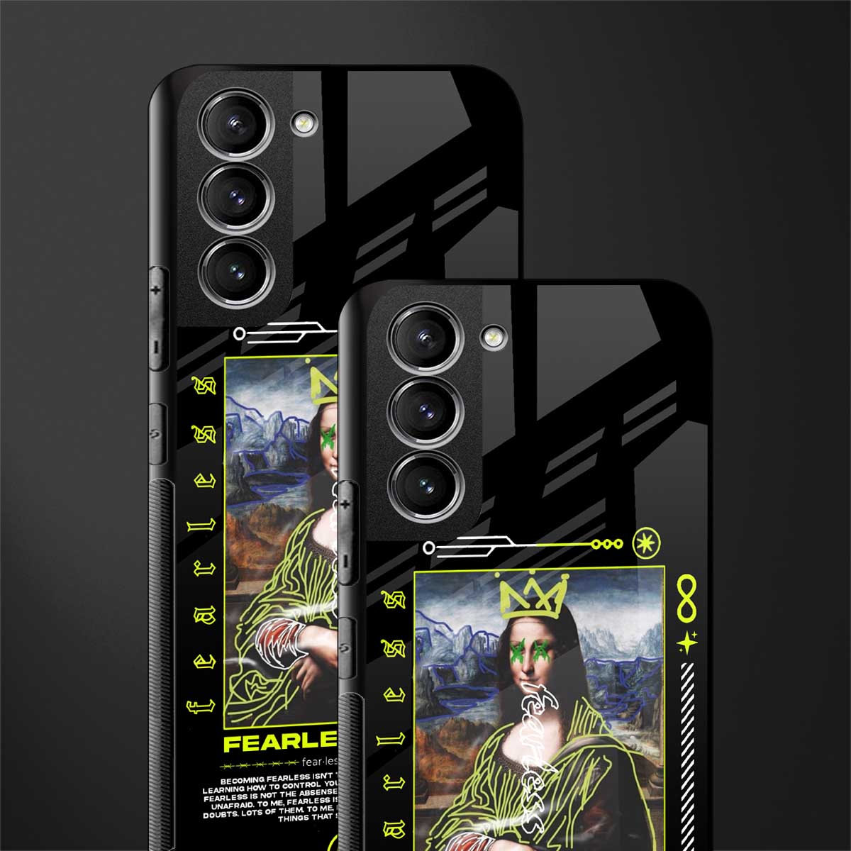 fearless mona lisa glass case for samsung galaxy s21 image-2