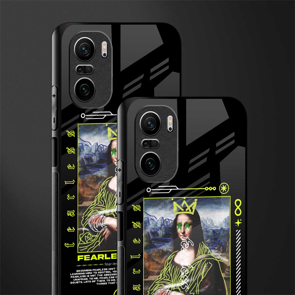 fearless mona lisa glass case for mi 11x 5g image-2