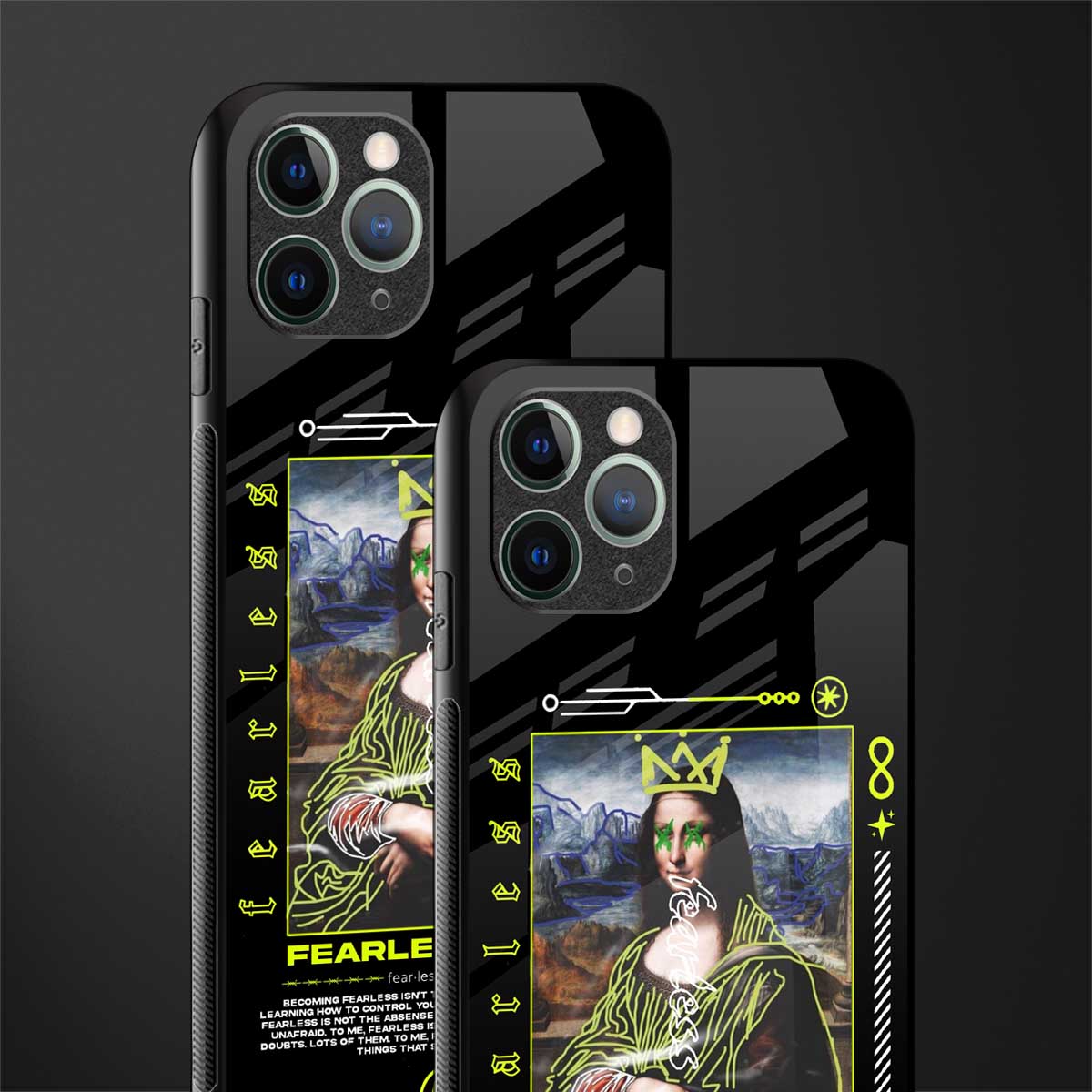 fearless mona lisa glass case for iphone 11 pro image-2
