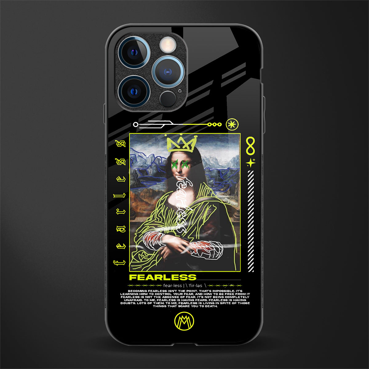 Fearless Mona Lisa Phone Cover for iPhone 14 Pro | Glass Case –  Mymerchandize