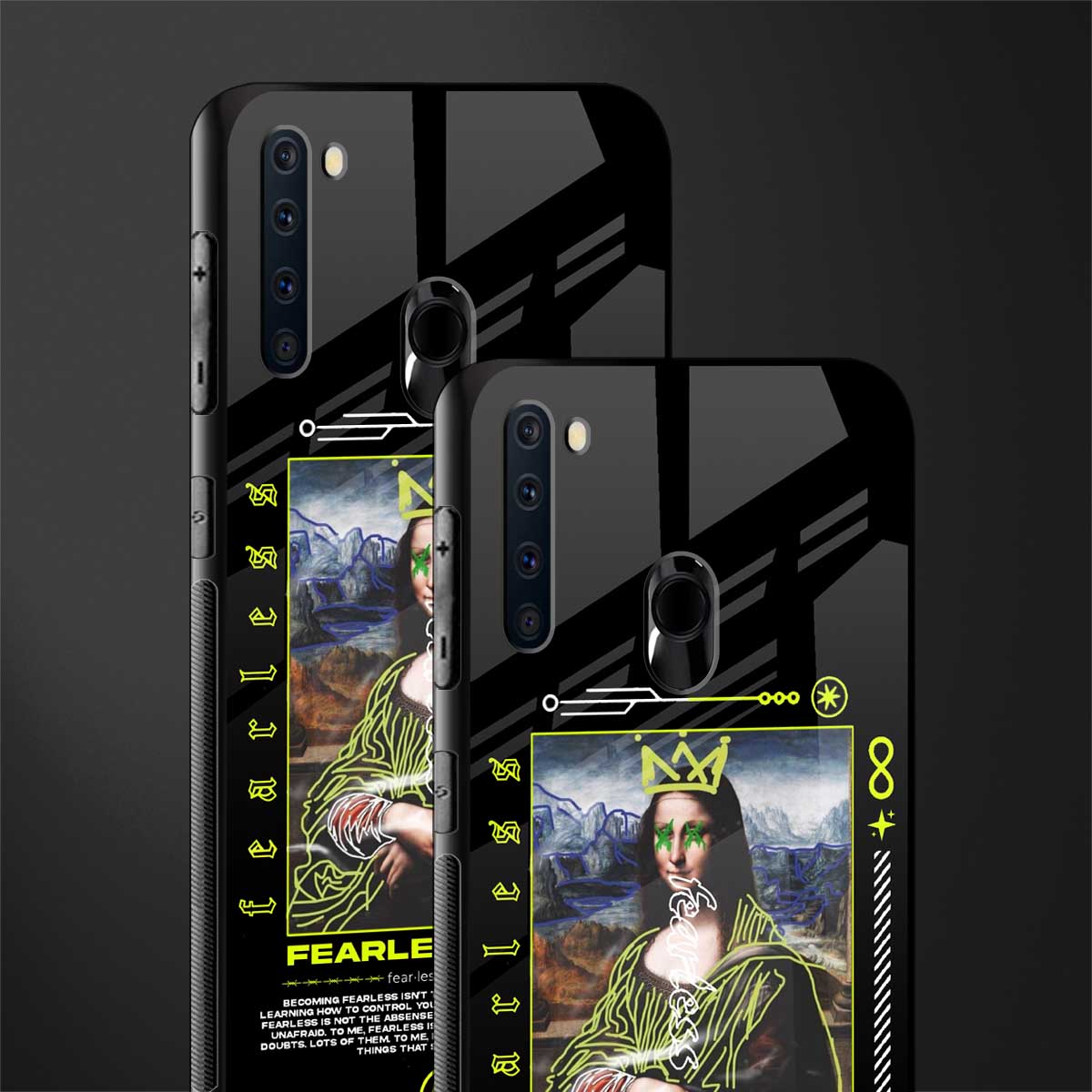 fearless mona lisa glass case for samsung a21 image-2