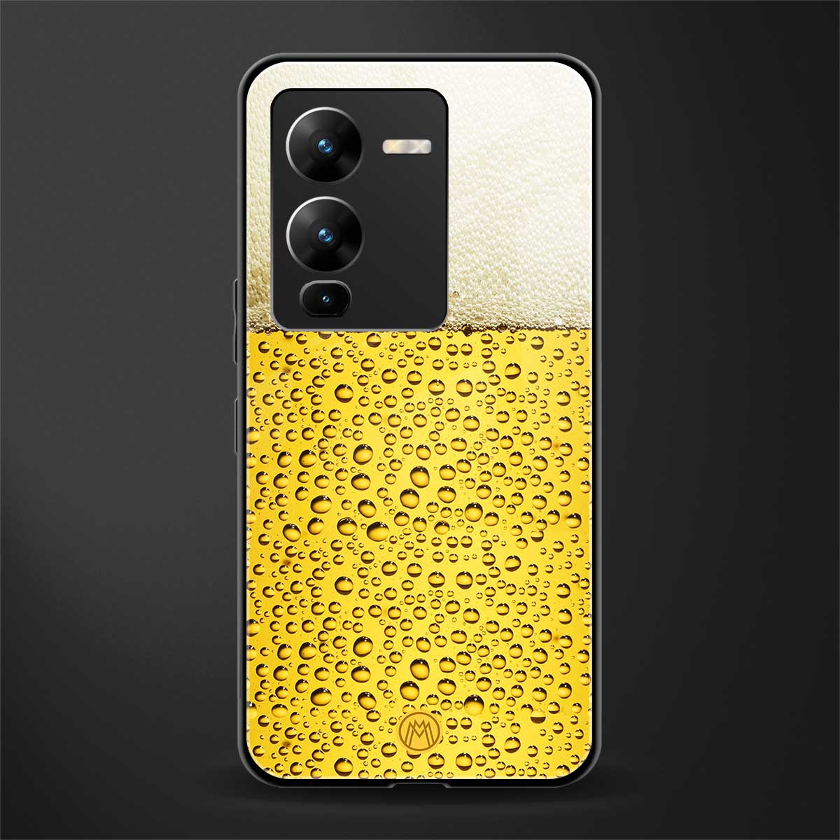 fizzy beer back phone cover | glass case for vivo v25 pro 5g