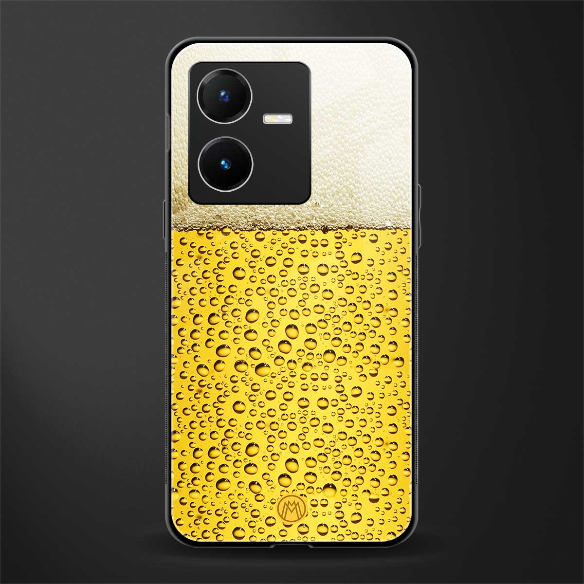 fizzy beer back phone cover | glass case for vivo y22