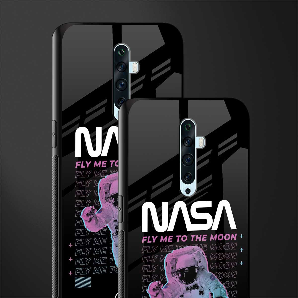fly me to the moon glass case for oppo reno 2f image-2