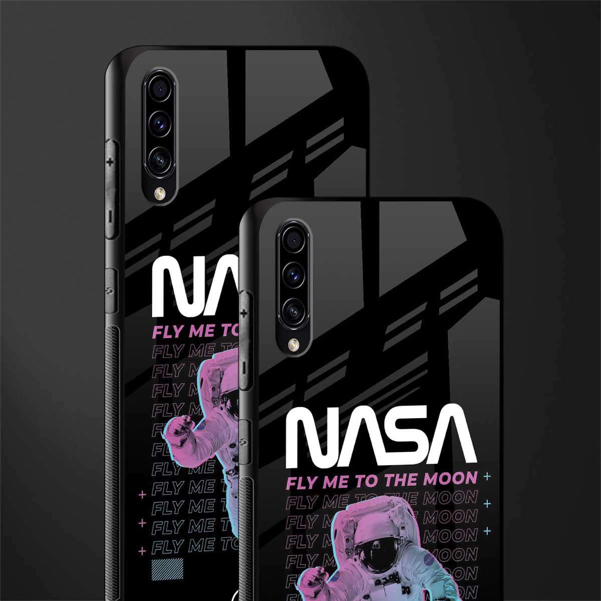fly me to the moon glass case for samsung galaxy a70 image-2