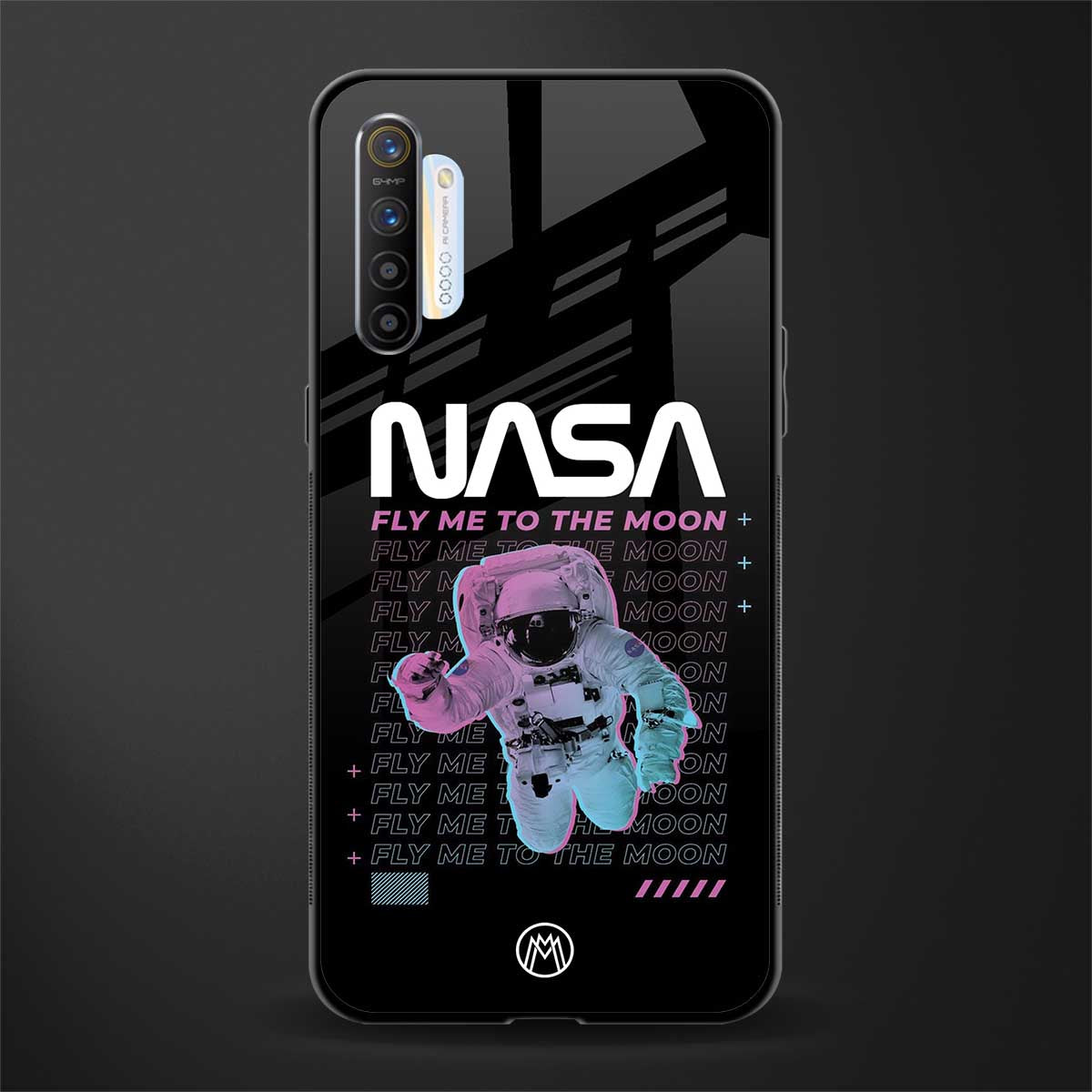 fly me to the moon glass case for realme x2 image