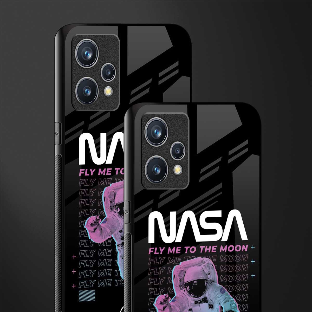 fly me to the moon glass case for realme 9 4g image-2
