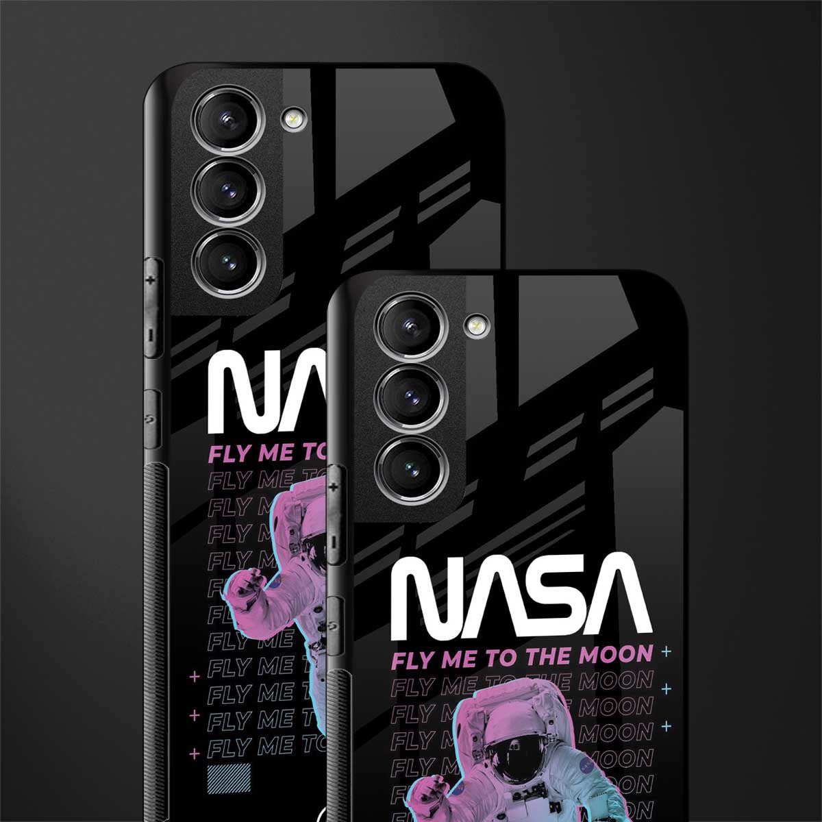 fly me to the moon glass case for samsung galaxy s21 image-2