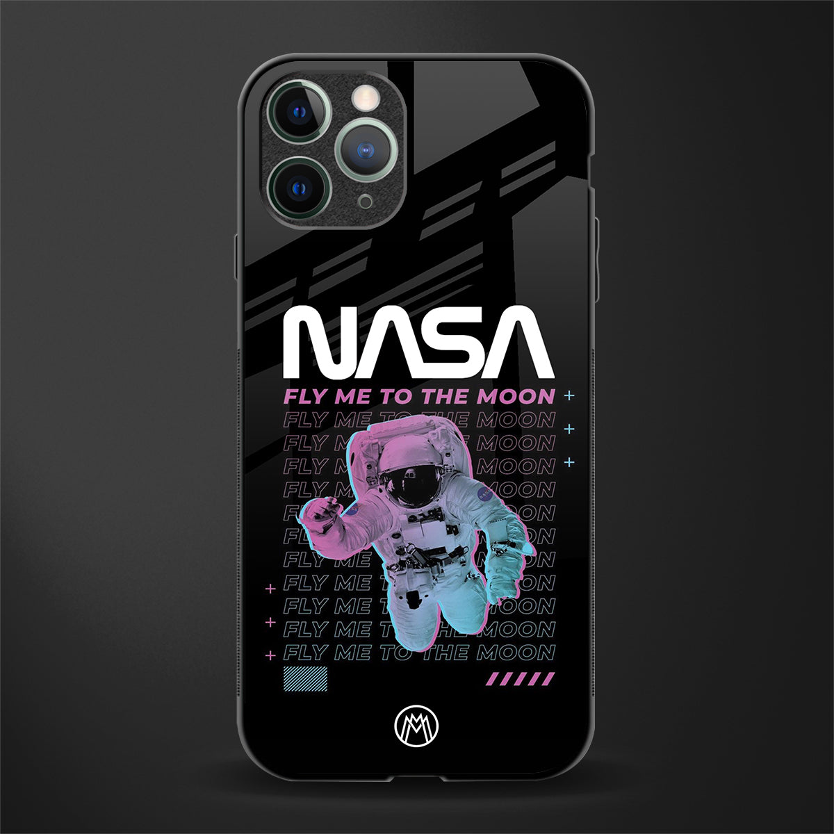 fly me to the moon glass case for iphone 11 pro image