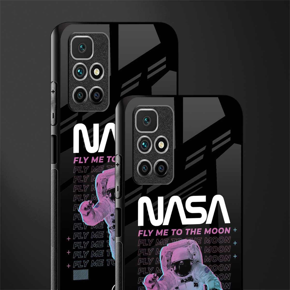 fly me to the moon glass case for redmi 10 prime image-2