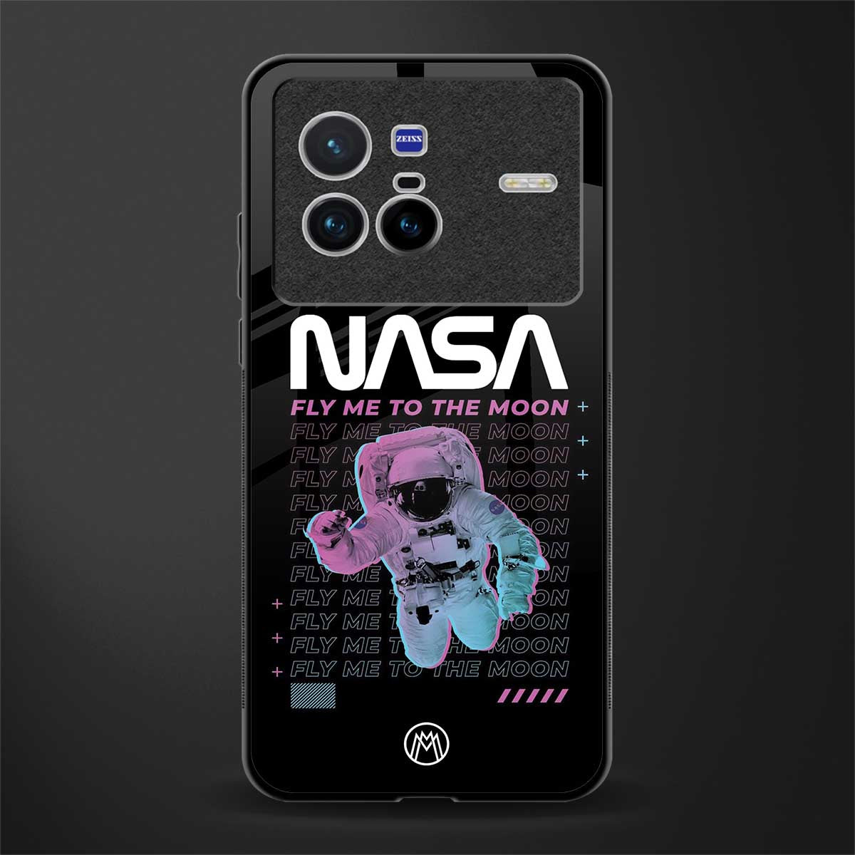 fly me to the moon glass case for vivo x80 image