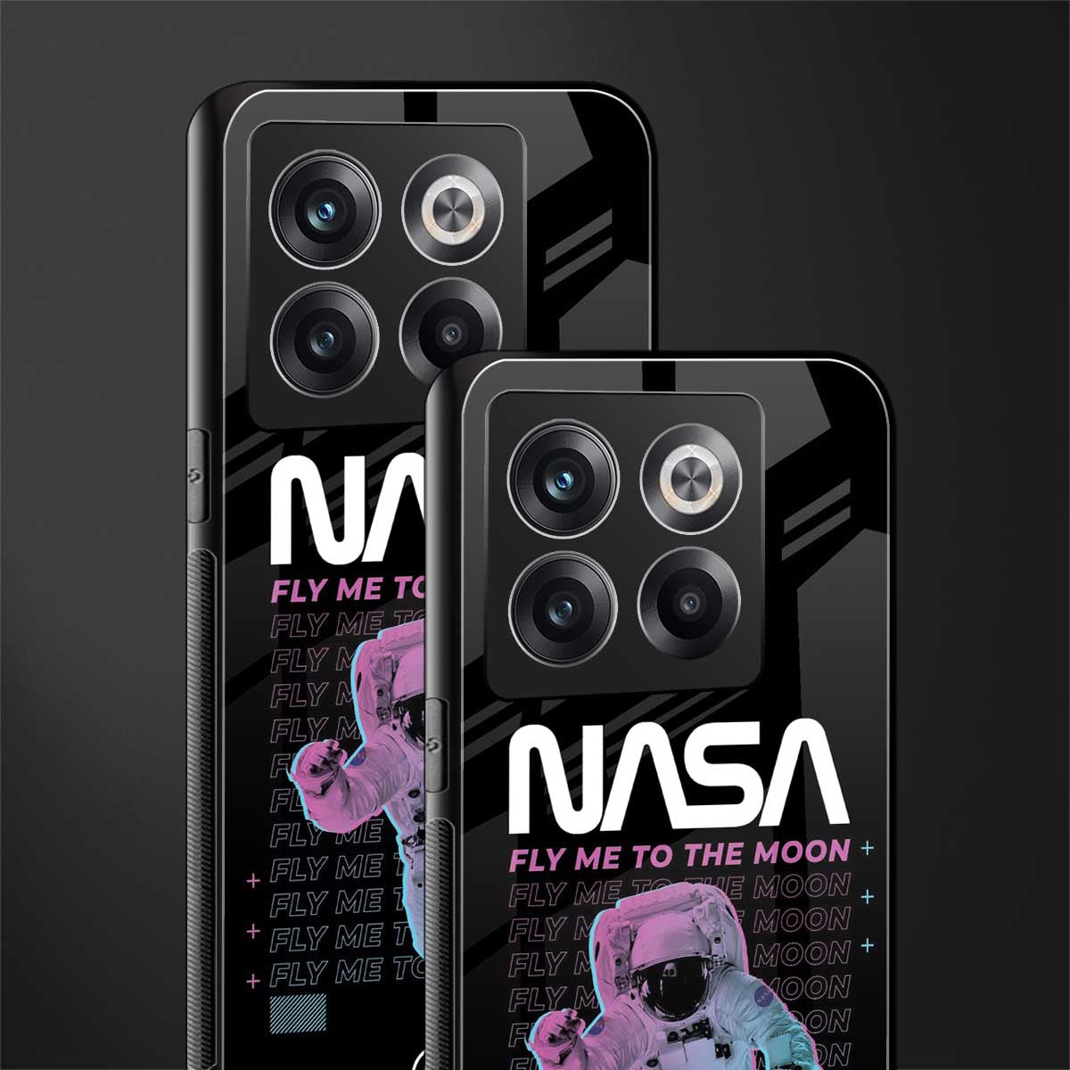 fly me to the moon back phone cover | glass case for oneplus 10t