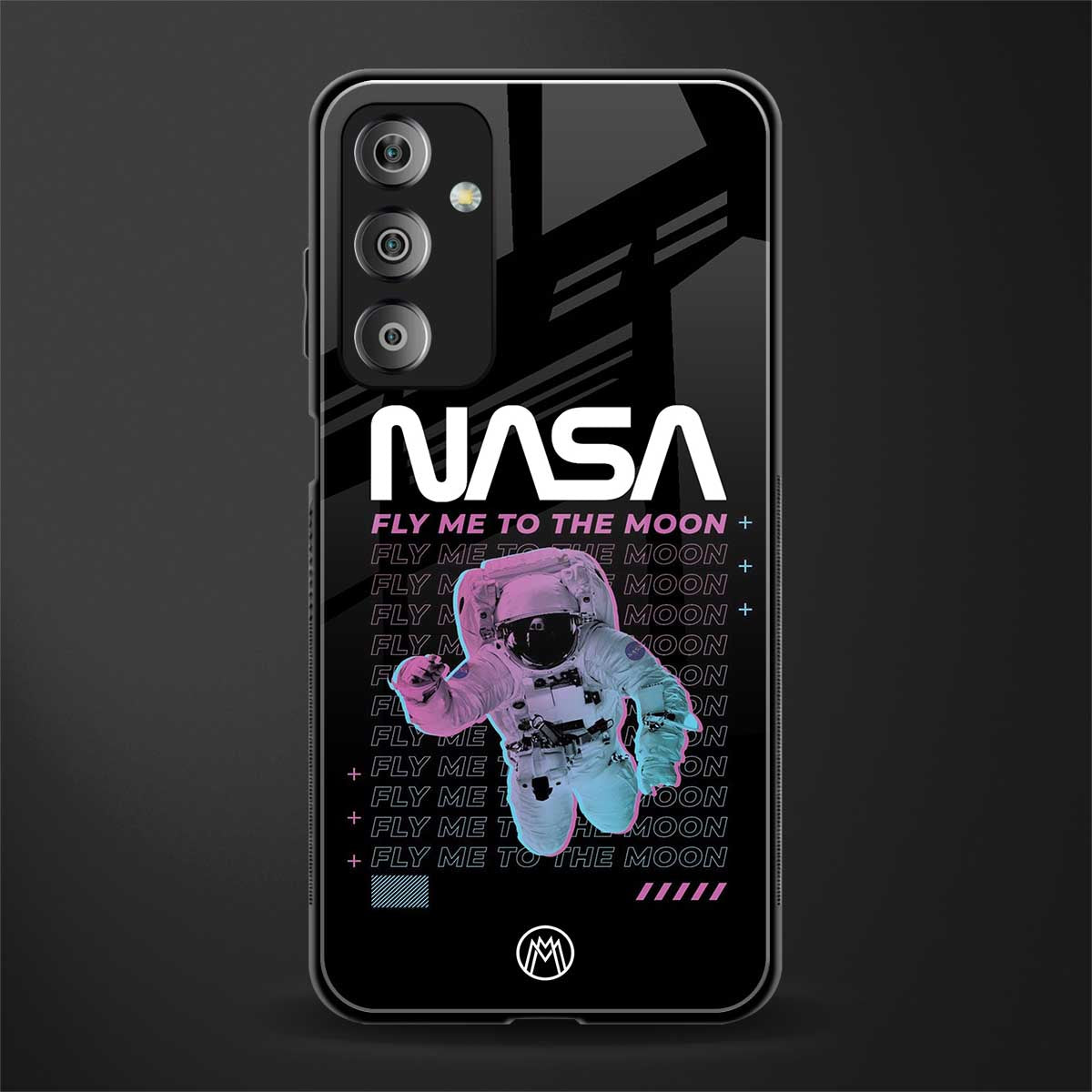 fly me to the moon back phone cover | glass case for samsung galaxy f23 5g