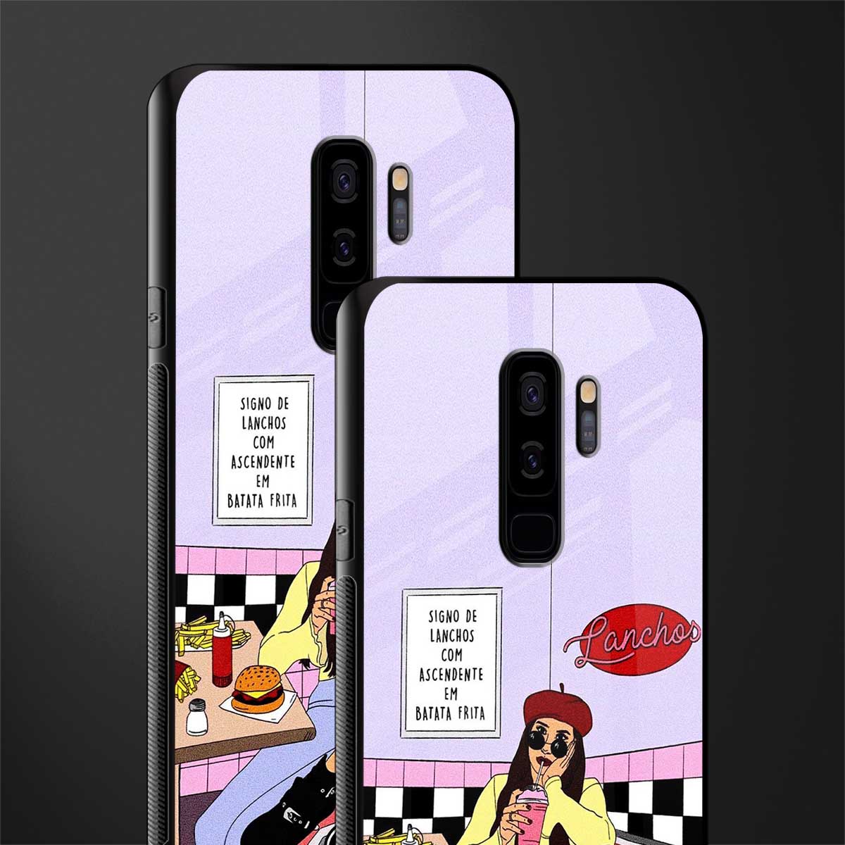 foodie diner glass case for samsung galaxy s9 plus image-2