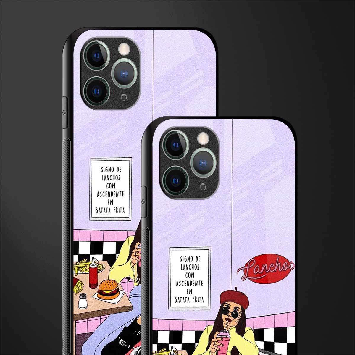 foodie diner glass case for iphone 11 pro image-2