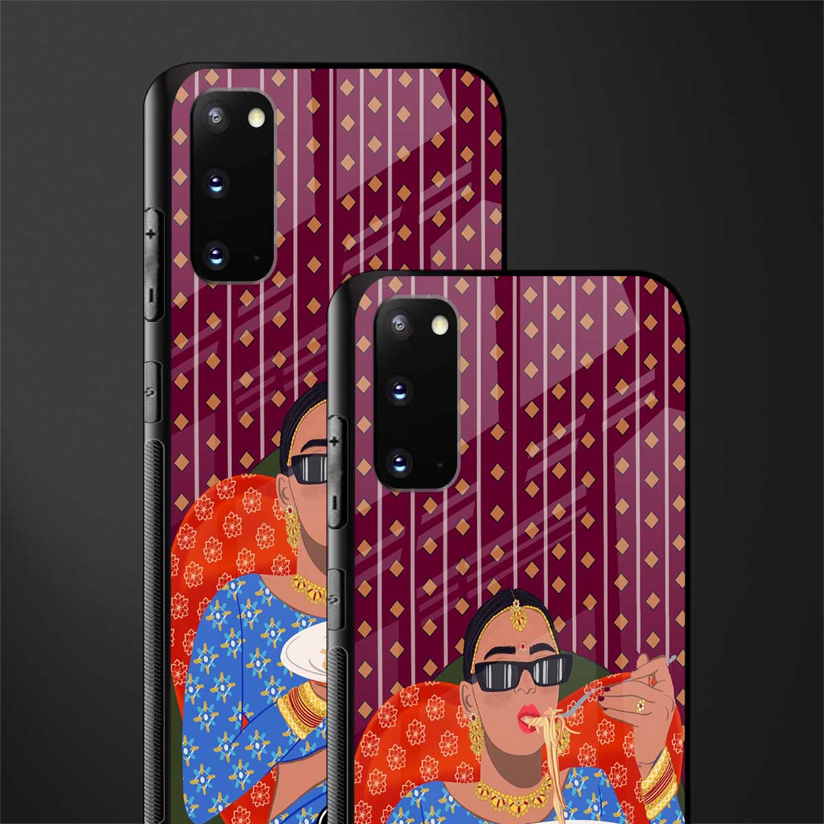 foodie queen glass case for samsung galaxy s20 image-2