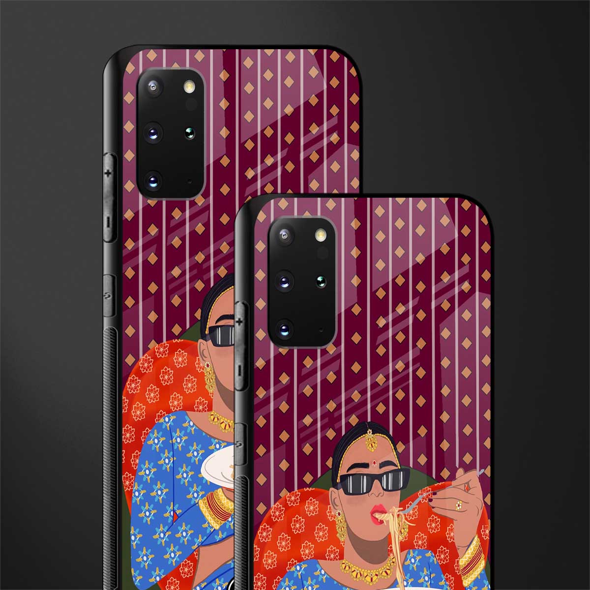 foodie queen glass case for samsung galaxy s20 plus image-2