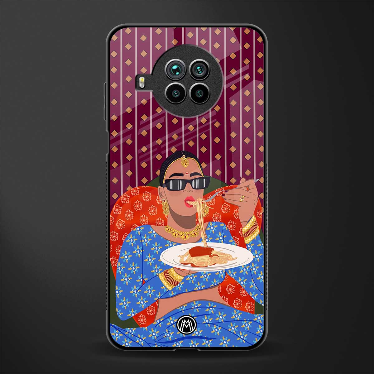 foodie queen glass case for mi 10i image