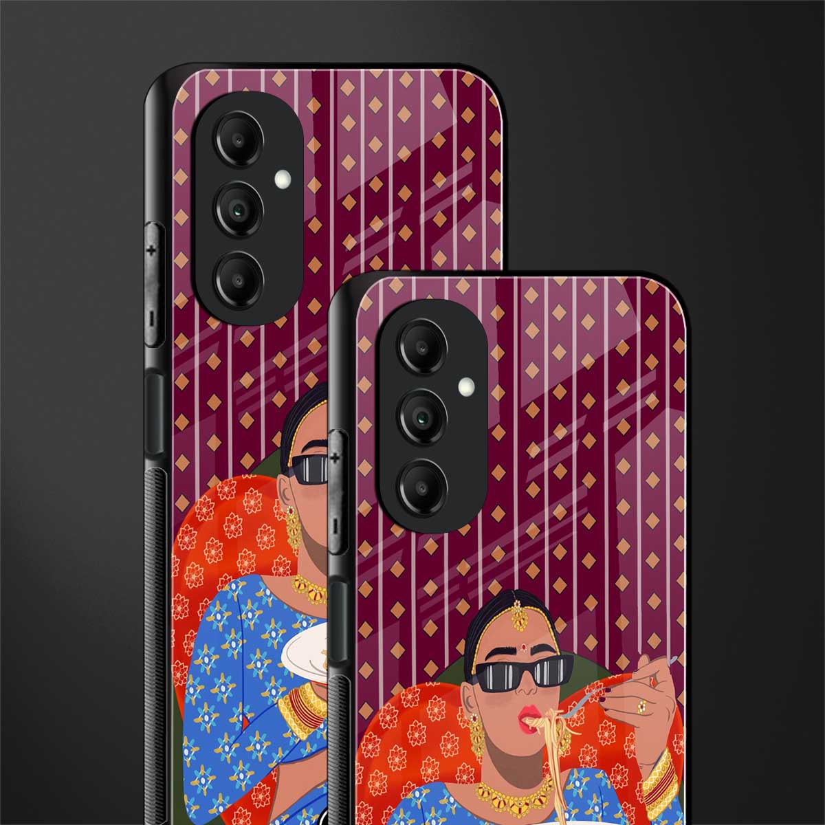 foodie queen back phone cover | glass case for samsung galaxy a14 5g