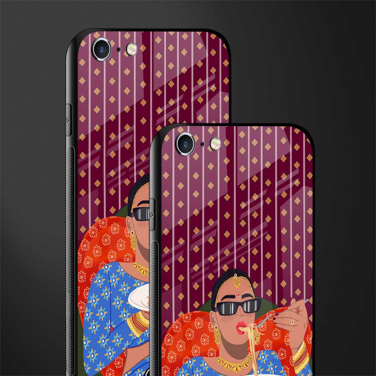 foodie queen glass case for iphone 6 image-2