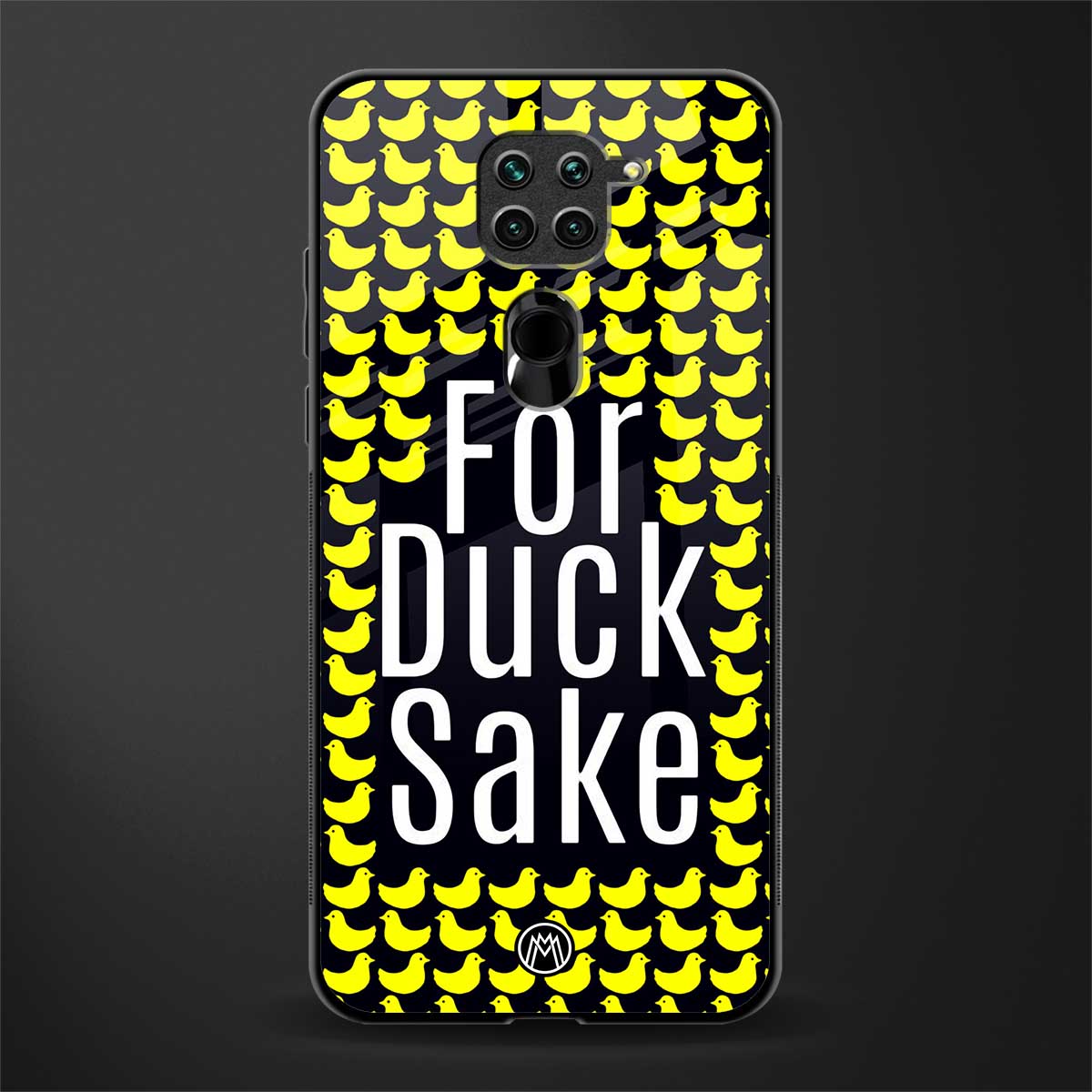 for duck sake glass case for redmi note 9 image