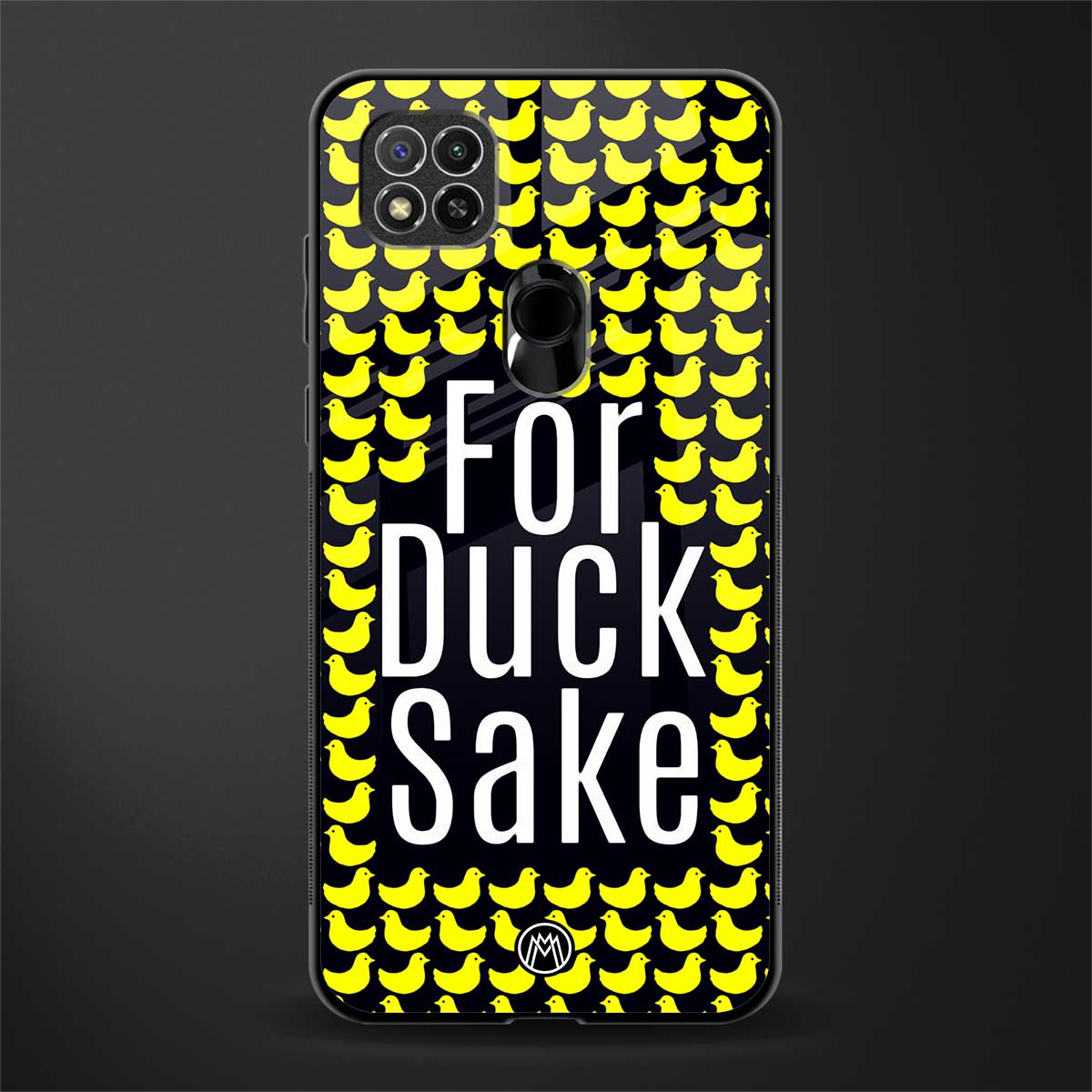 for duck sake glass case for redmi 9 image