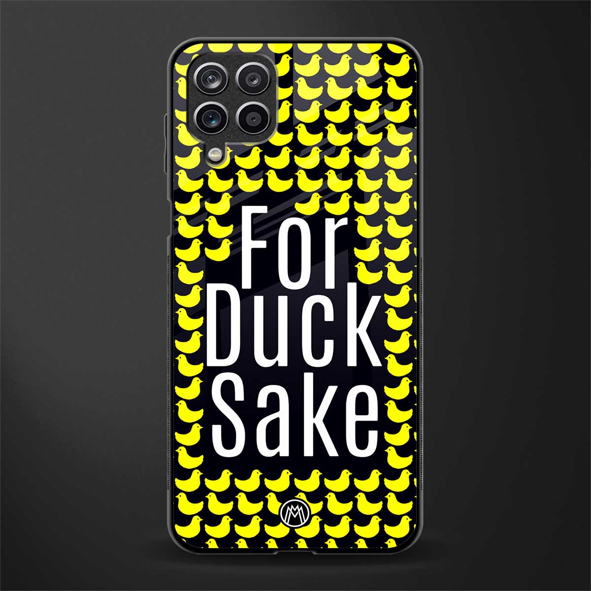 for duck sake glass case for samsung galaxy f12 image