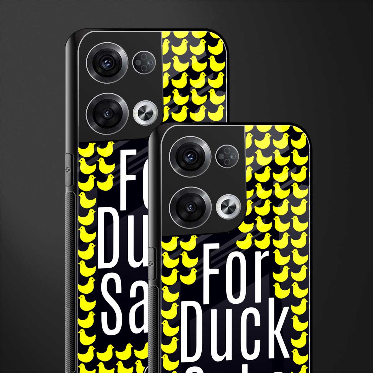 for duck sake back phone cover | glass case for oppo reno 8