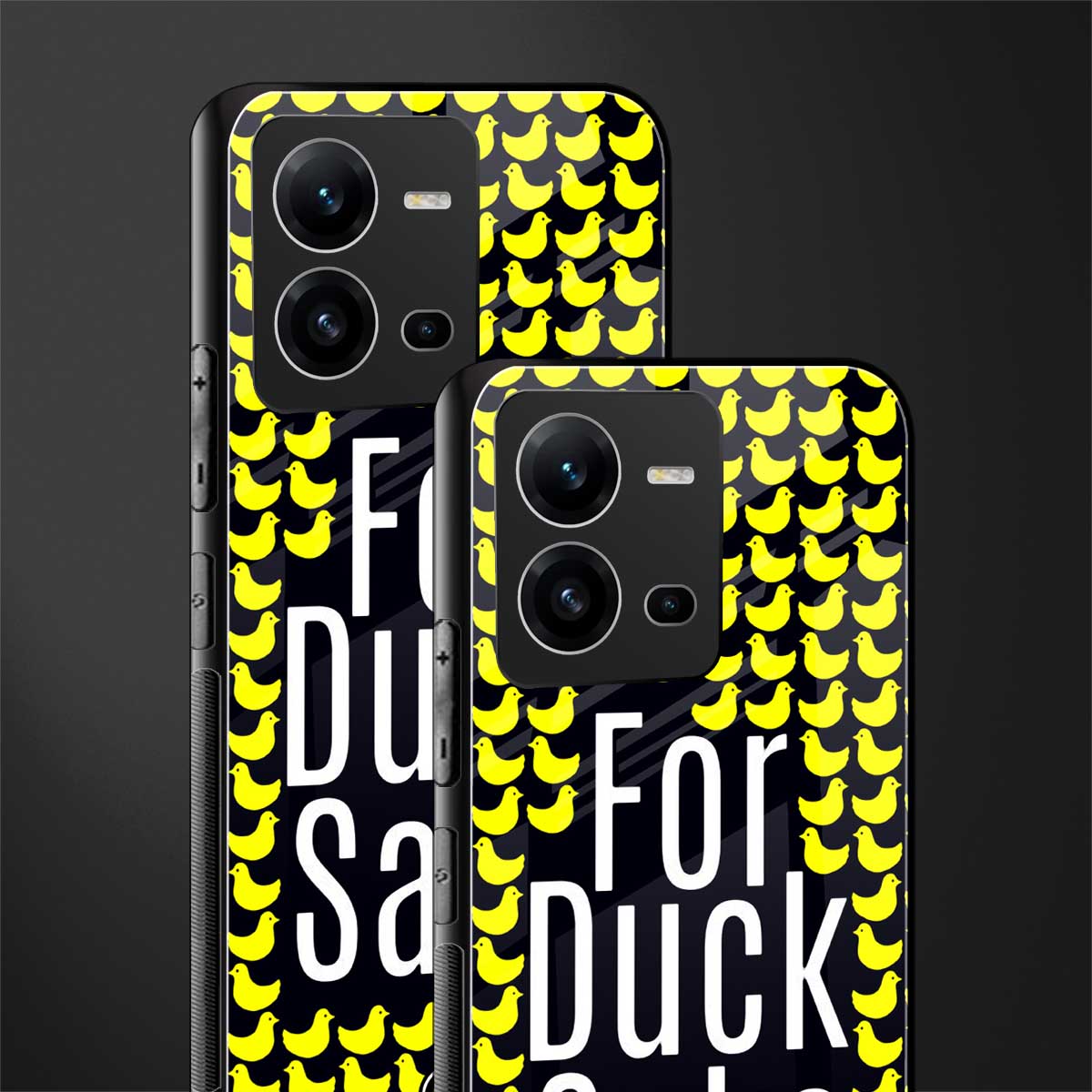 for duck sake back phone cover | glass case for vivo v25-5g