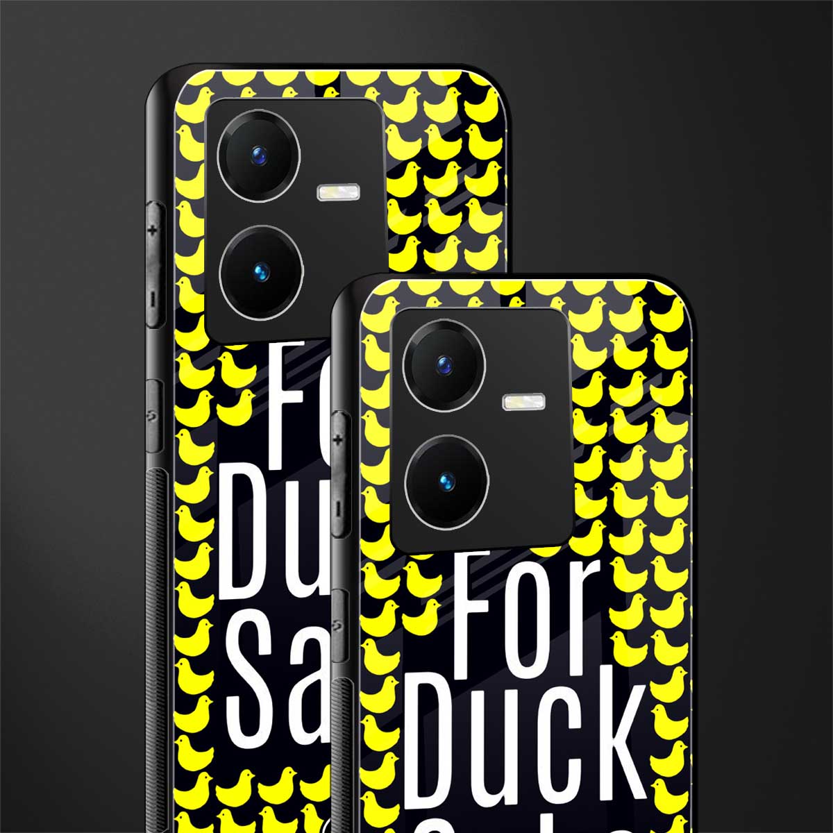 for duck sake back phone cover | glass case for vivo y22