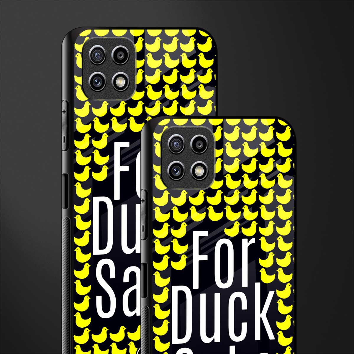 for duck sake back phone cover | glass case for samsung galaxy f42