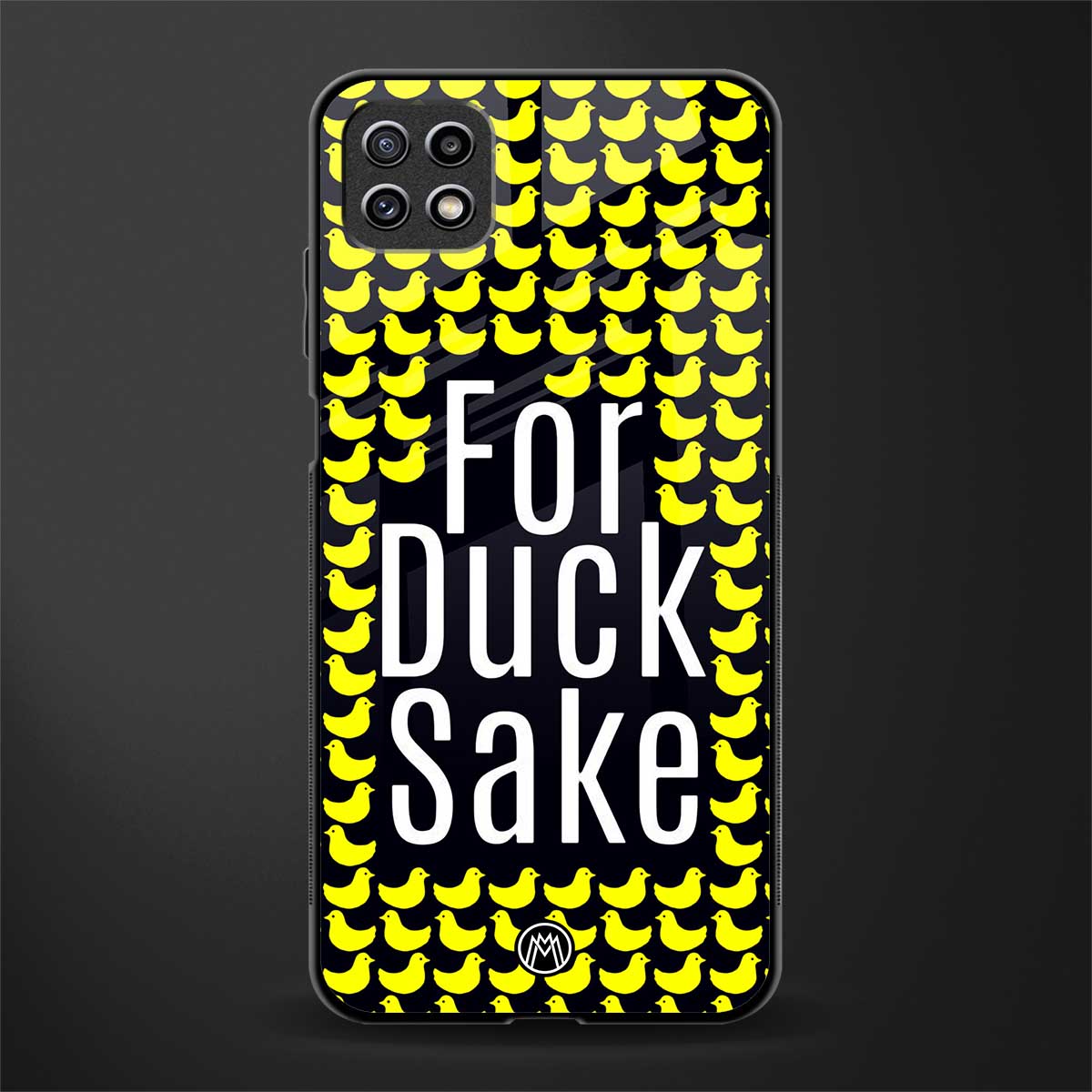 for duck sake back phone cover | glass case for samsung galaxy f42