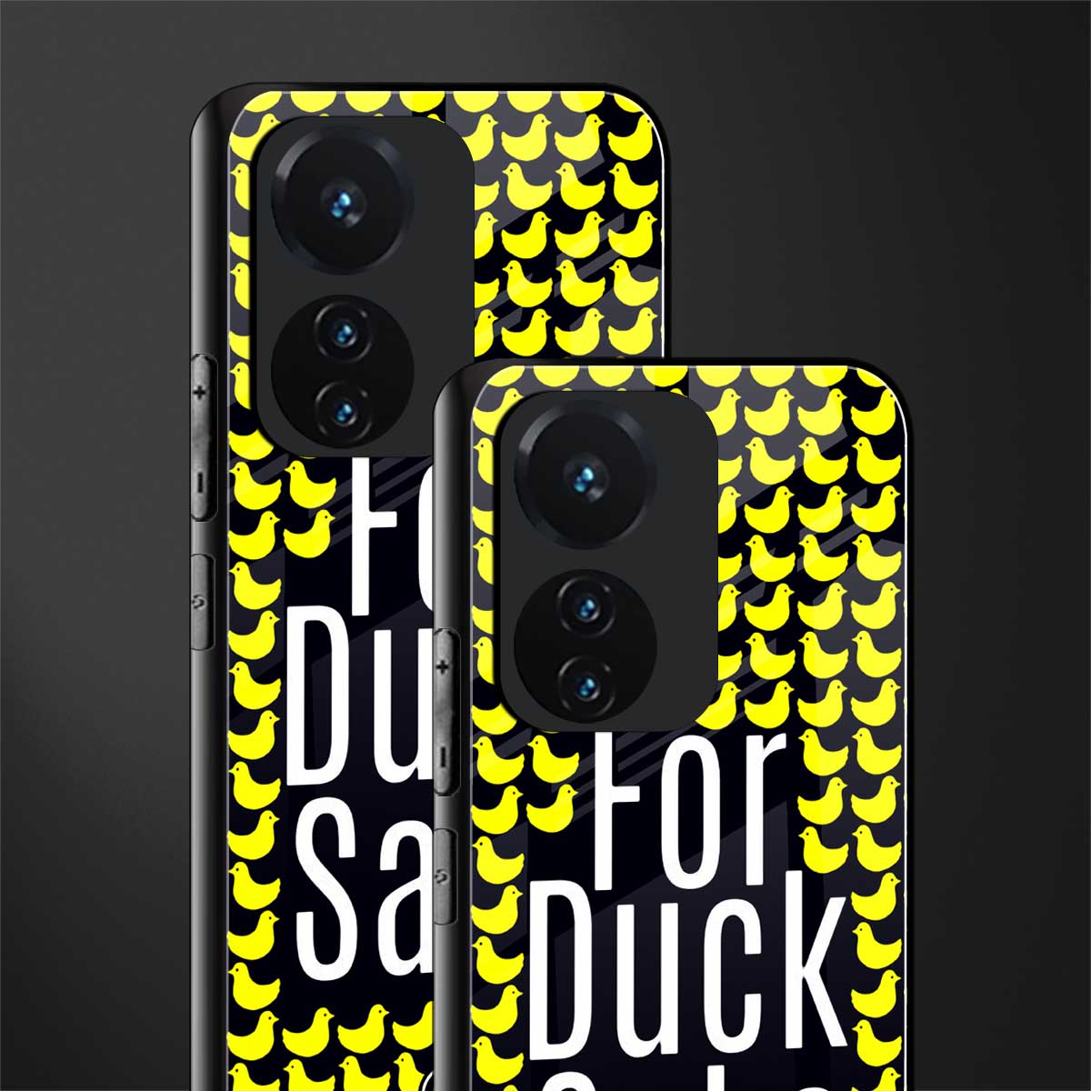 for duck sake back phone cover | glass case for vivo t1 44w 4g