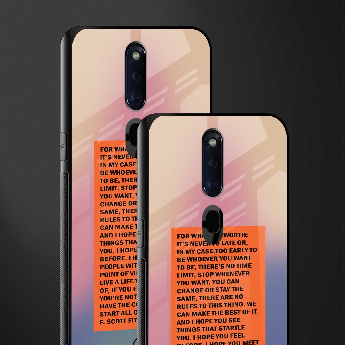 for what it's worth glass case for oppo f11 pro image-2