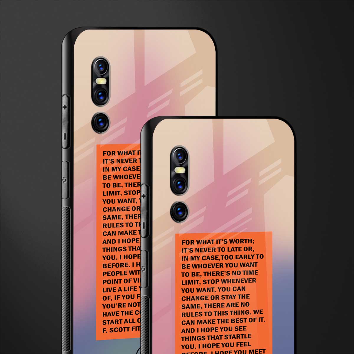 for what it's worth glass case for vivo v15 pro image-2