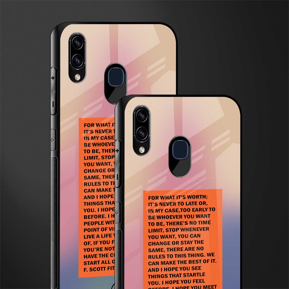 for what it's worth glass case for samsung galaxy a30 image-2