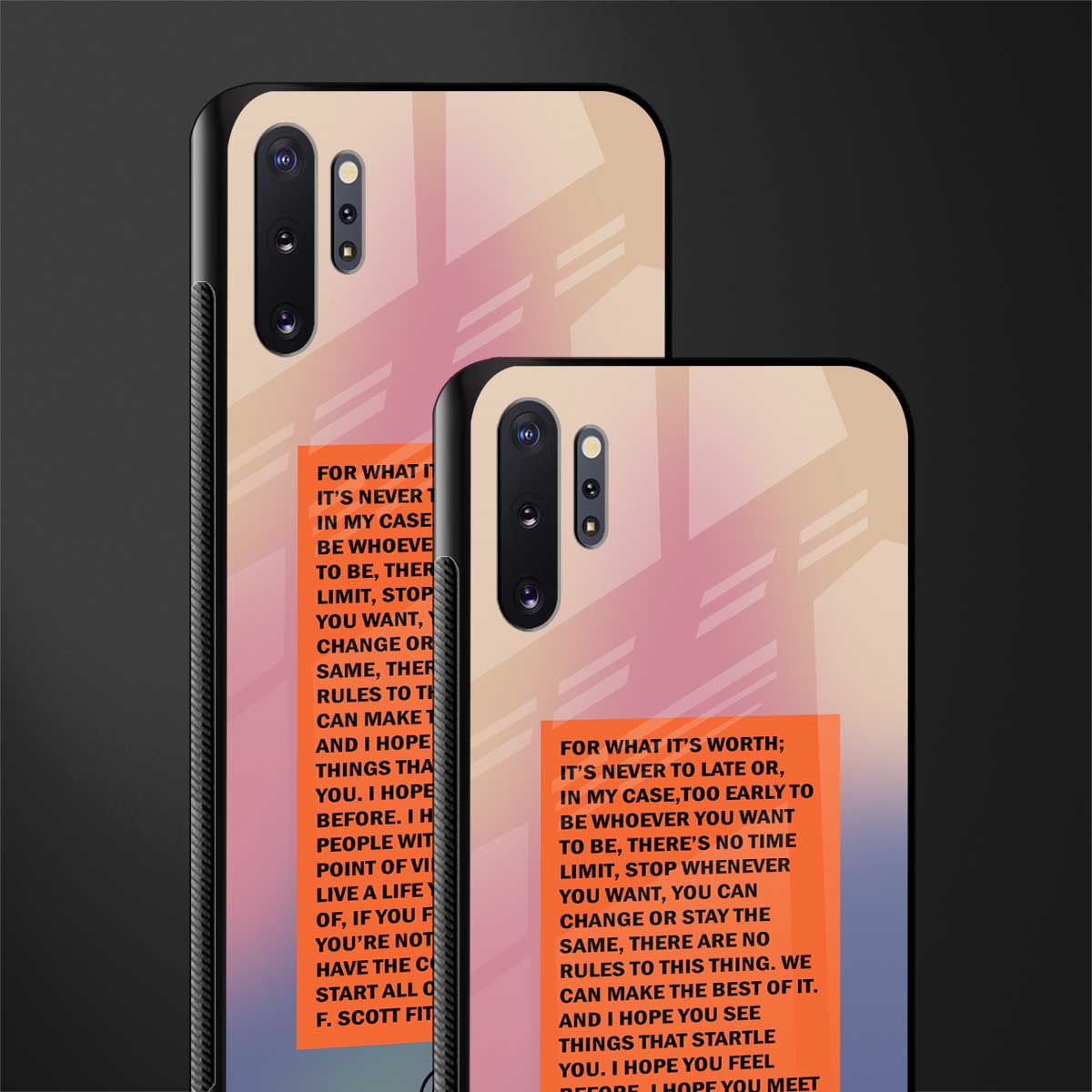 for what it's worth glass case for samsung galaxy note 10 plus image-2