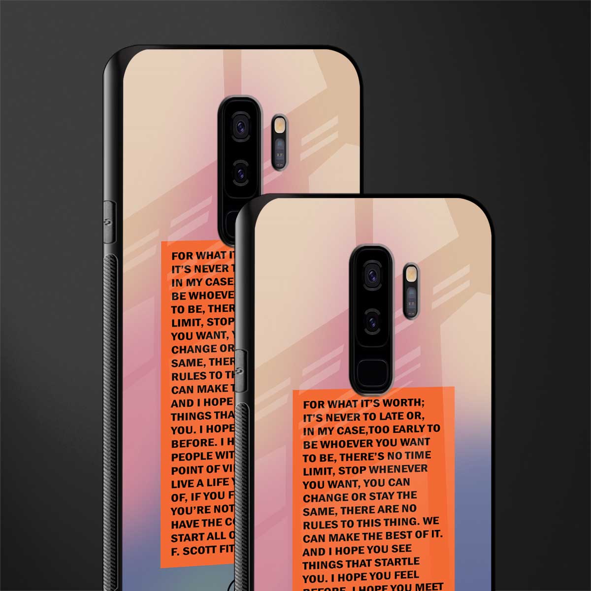for what it's worth glass case for samsung galaxy s9 plus image-2