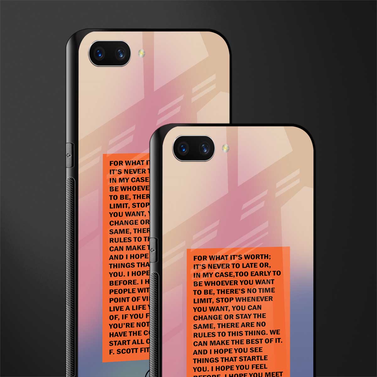 for what it's worth glass case for realme c1 image-2