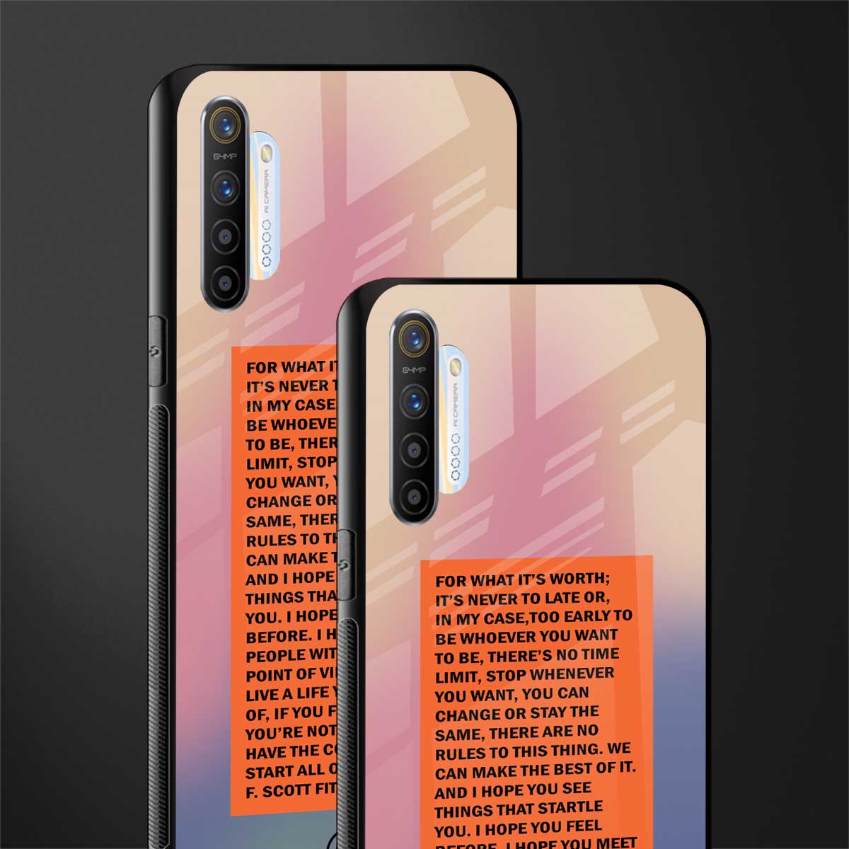 for what it's worth glass case for realme x2 image-2
