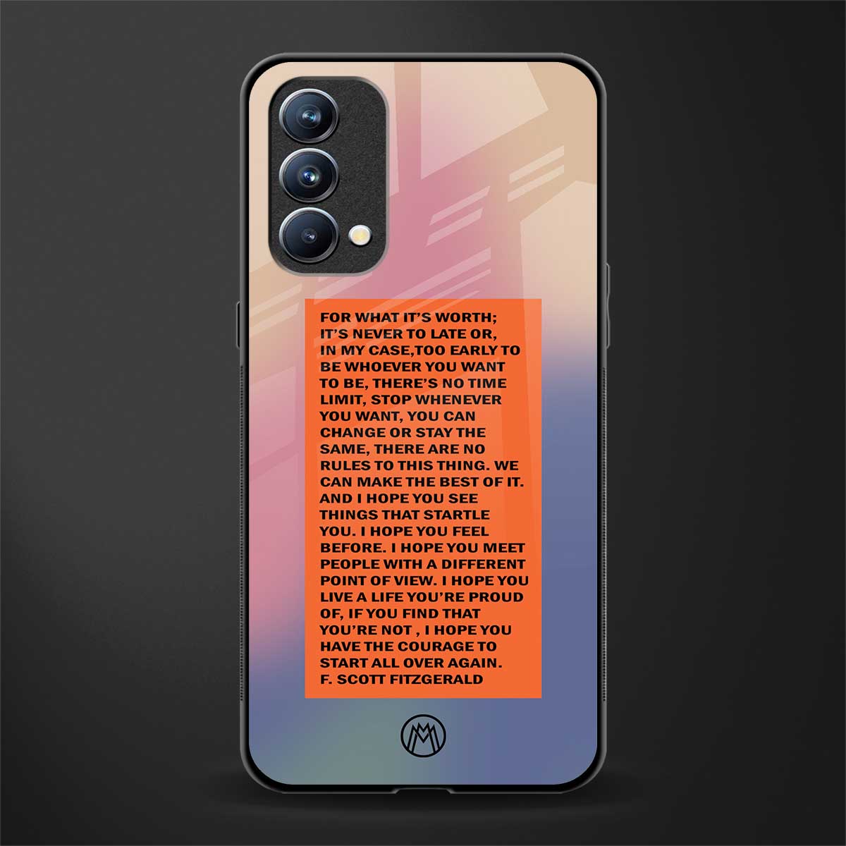 for what it's worth glass case for oppo f19s image