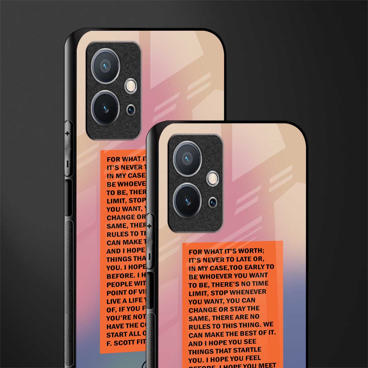 for what it's worth glass case for vivo y75 5g image-2