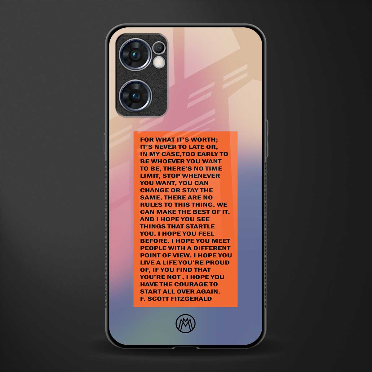 for what it's worth glass case for oppo reno7 5g image