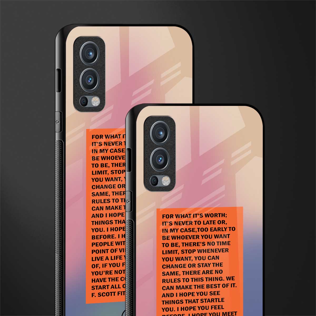 for what it's worth glass case for oneplus nord 2 5g image-2