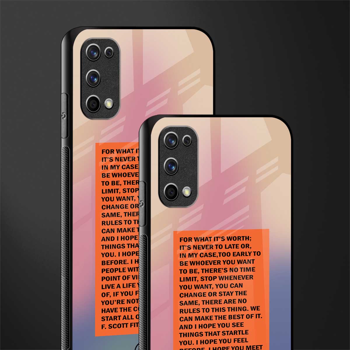 for what it's worth glass case for realme 7 pro image-2