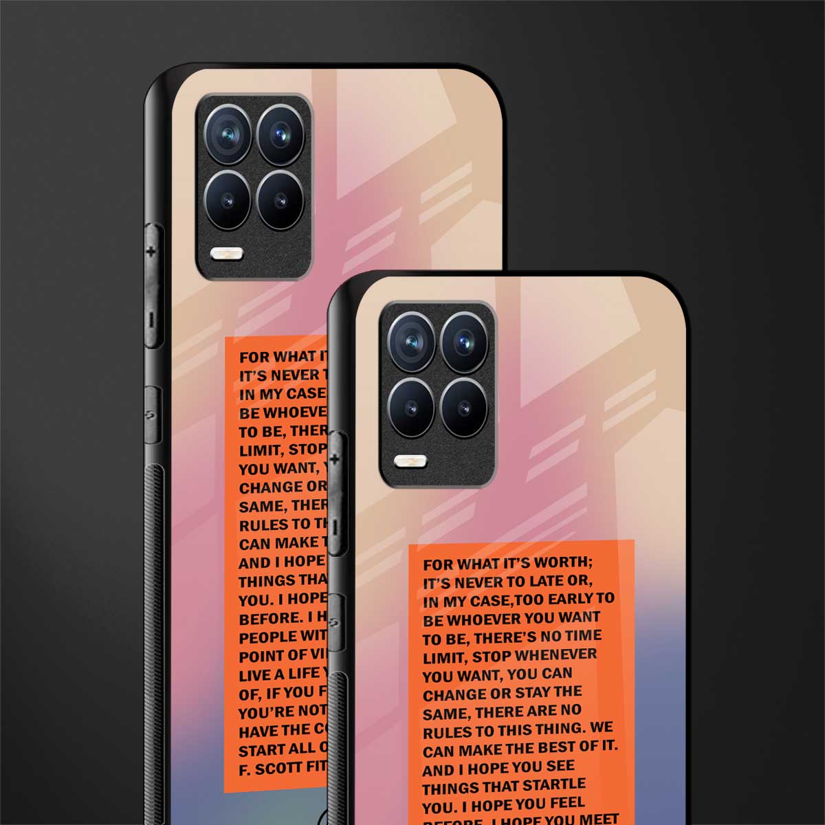 for what it's worth glass case for realme 8 pro image-2