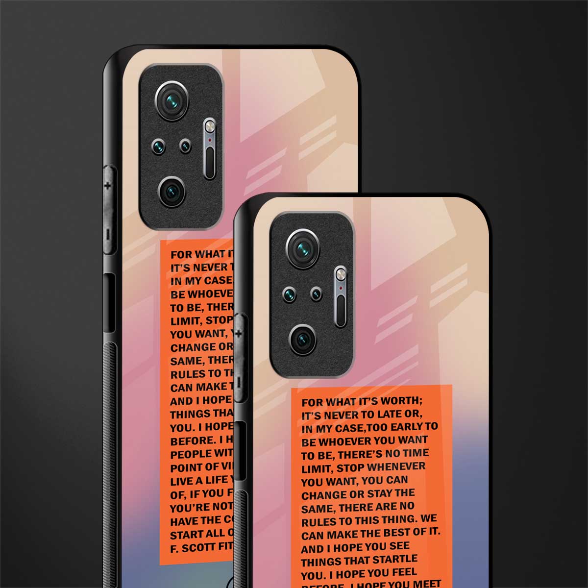 for what it's worth glass case for redmi note 10 pro image-2